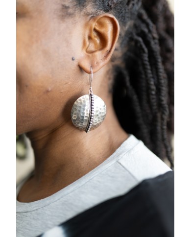 Pendientes Plata Luna Llena