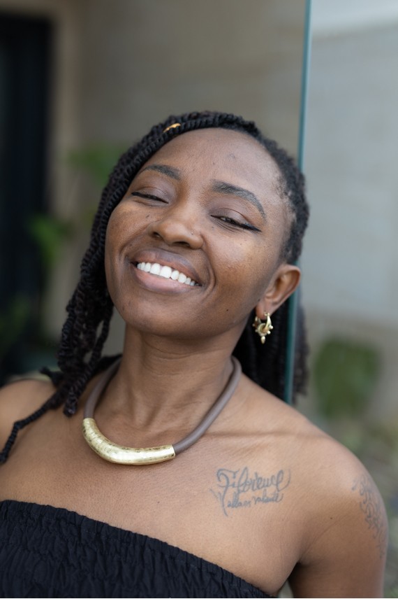 Collar Caucho Marrón Plain