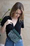 Riñonera Algodón Basic Estampado Cebra