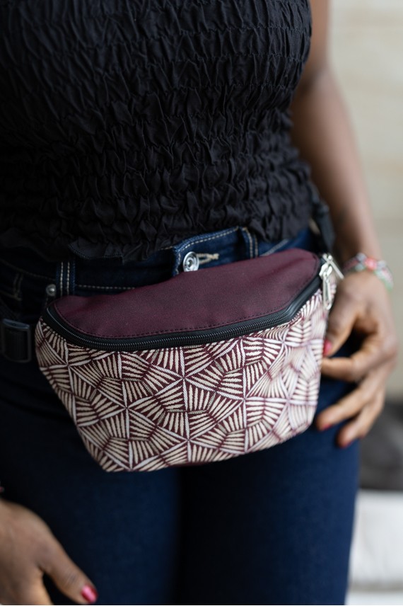 Riñonera Algodón Luna Estampado Artesanal