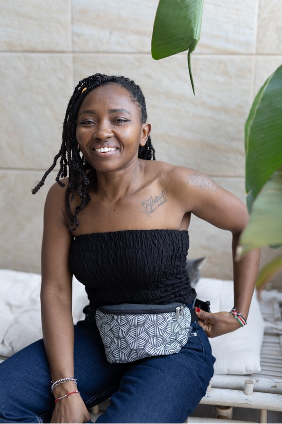 Riñonera Algodón Luna Estampado Artesanal