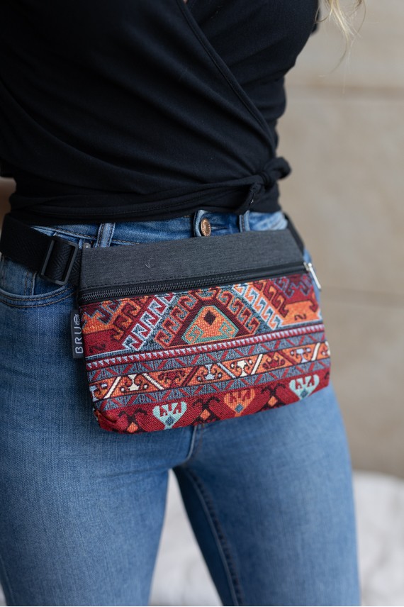 Riñonera Algodón Basic Estampado Étnico