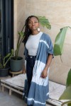 Kimono Largo Tie-Dye Viscosa Denim