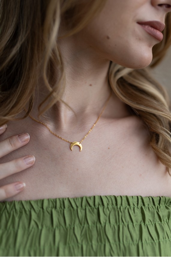 Collar Plata de Ley Moon