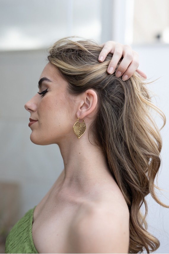 Pendientes pétalos griegos