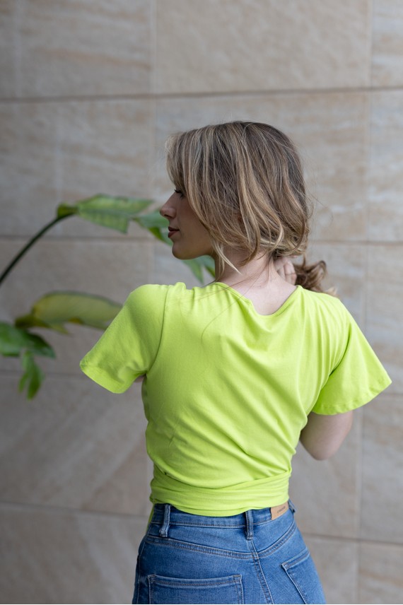 Camiseta mangas Cortas Cruzada