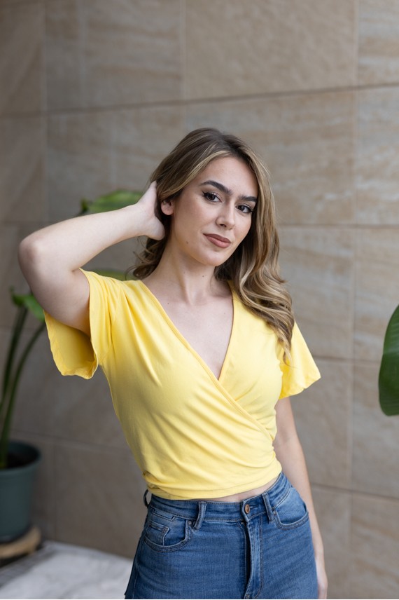 Camiseta mangas Cortas Cruzada