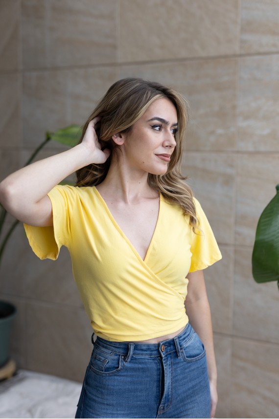 Camiseta mangas Cortas Cruzada