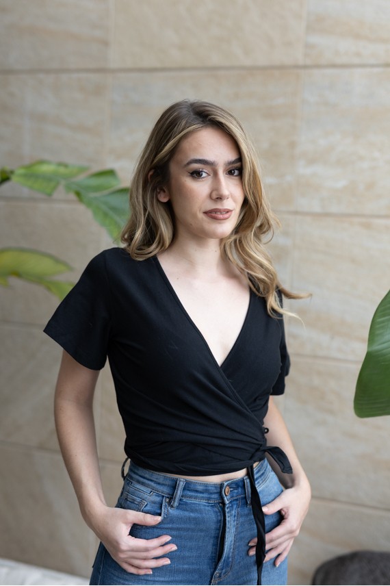 Camiseta mangas Cortas Cruzada