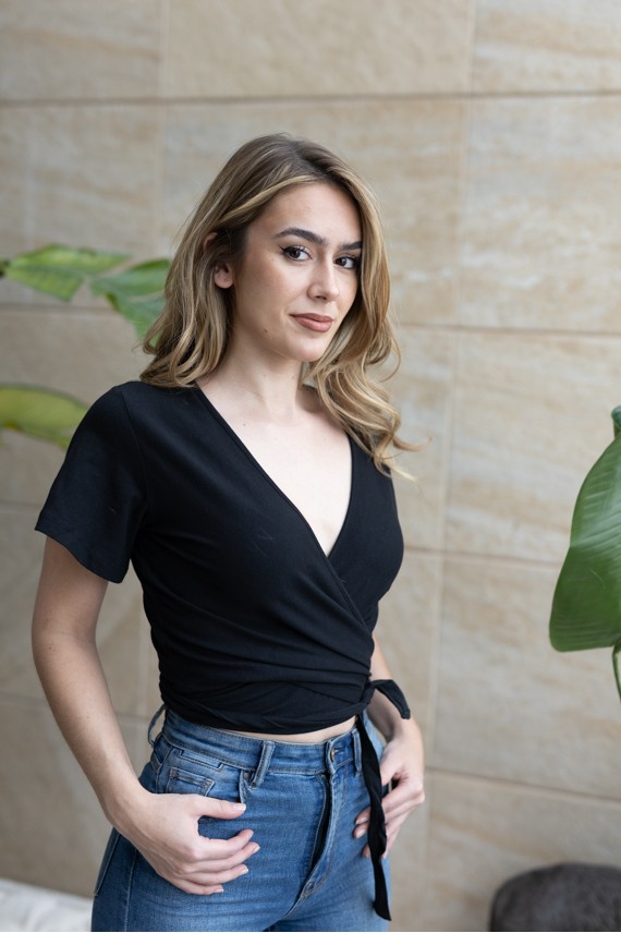 Camiseta mangas Cortas Cruzada