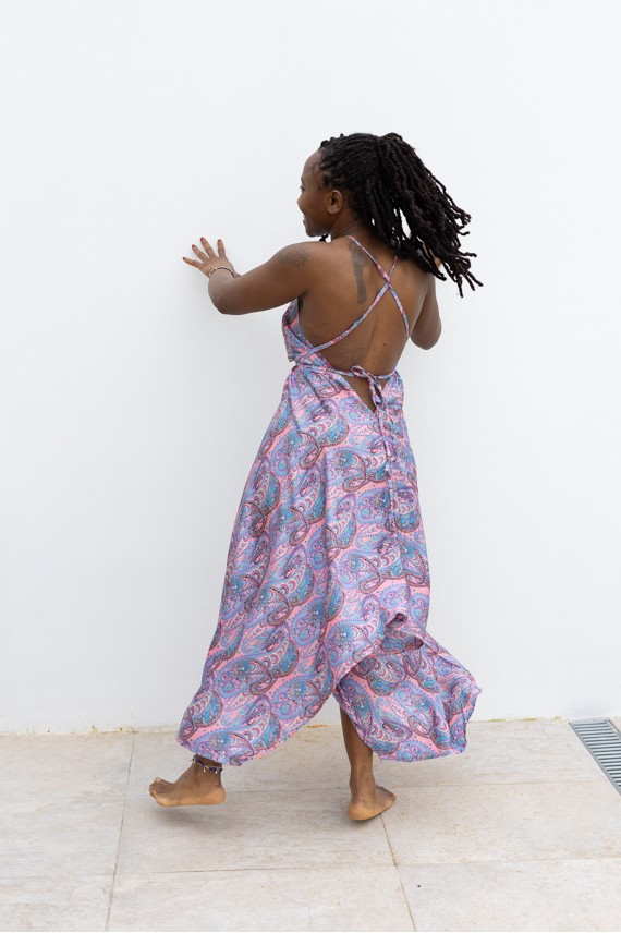 Vestido Seda Mia Sari lila