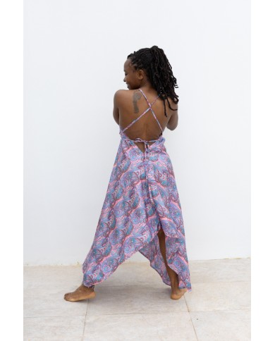 Vestido Seda Mia Sari lila