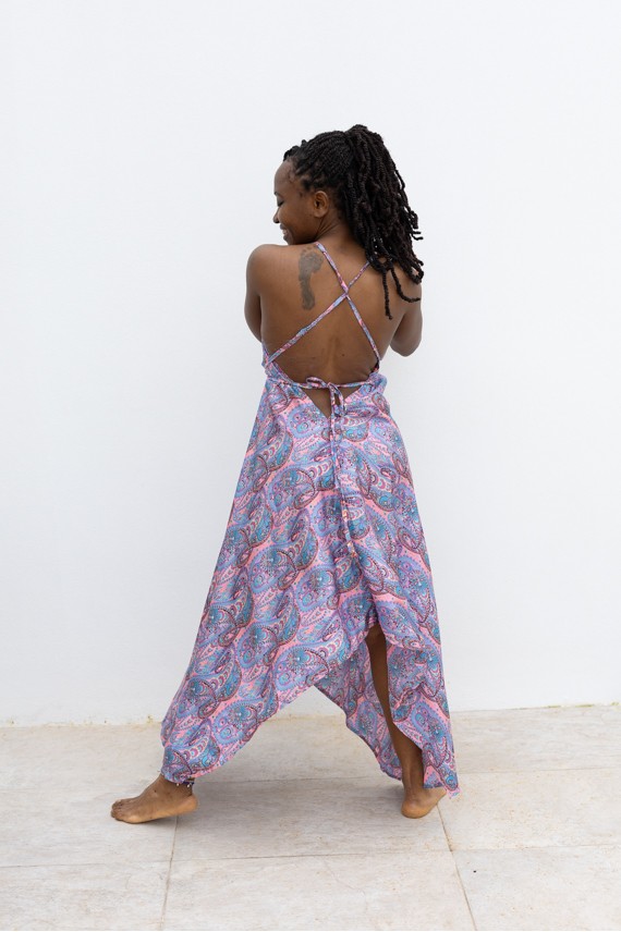 Vestido Seda Mia Sari lila