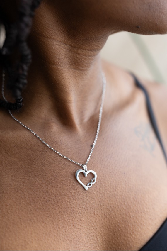 Conjunto de Acero Corazón Infinito