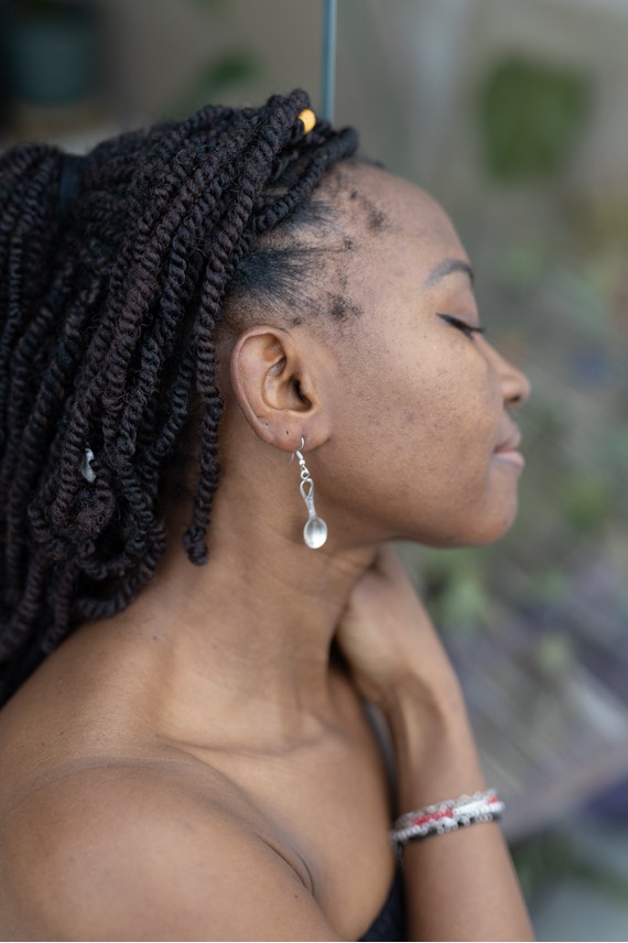 Pendientes de Zamak Cuchara y Tenedor Boho