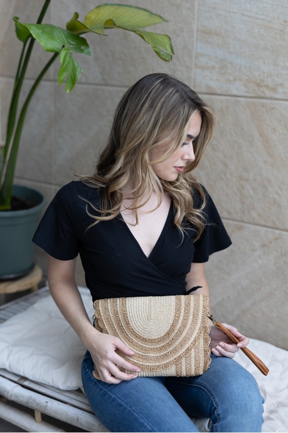 Bolso de Fibras Naturales Trenzadas