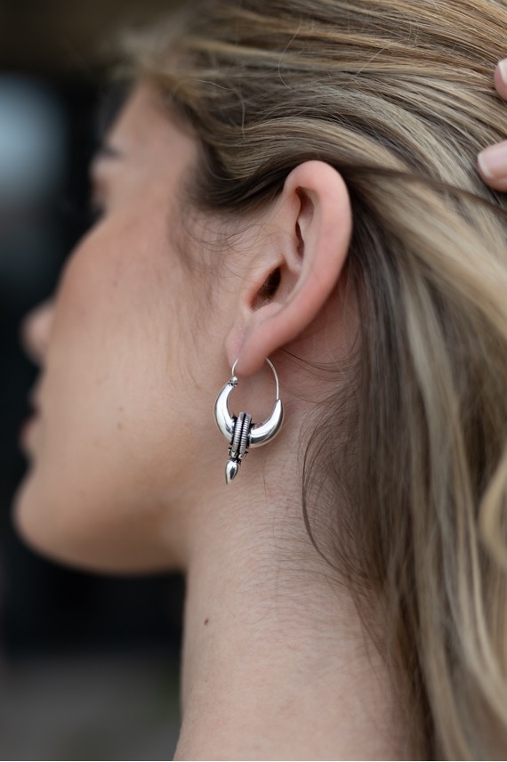 Pendientes Aros Gitanos Plateados