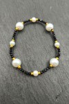 Pulsera Perlas y Piedras Cristalizadas