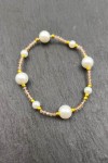 Pulsera Perlas y Piedras Cristalizadas