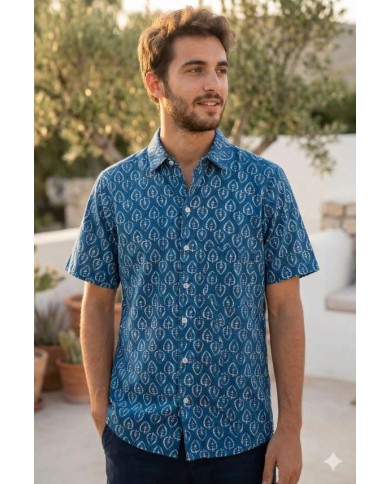Camisa Estampada Algodón Kalani