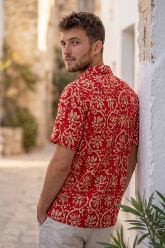 Camisa Estampada Algodón Aukai