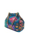 Bolso Bombonera Fiesta India Azul