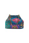 Bolso Bombonera Fiesta India Azul
