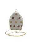 Bolso Fiesta Bordado Floral Rígido