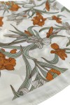 Pañuelo Floral Naranja y Beige