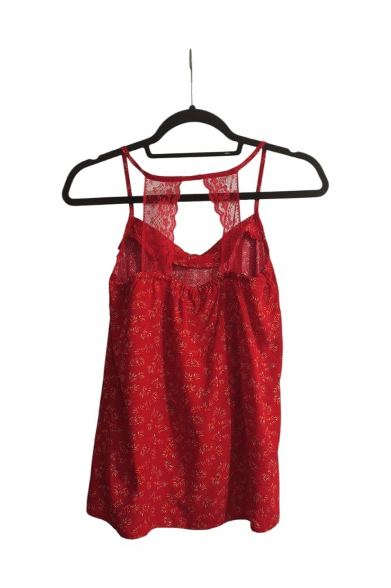Top Viscosa Estampado con Encaje