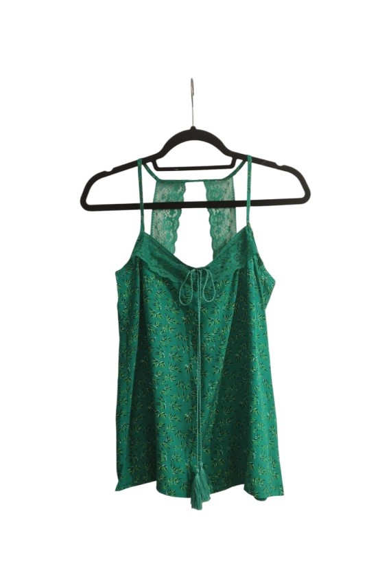 Top Viscosa Estampado con Encaje