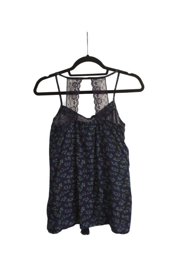 Top Viscosa Estampado con Encaje