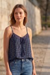 Top Viscosa Estampado con Encaje