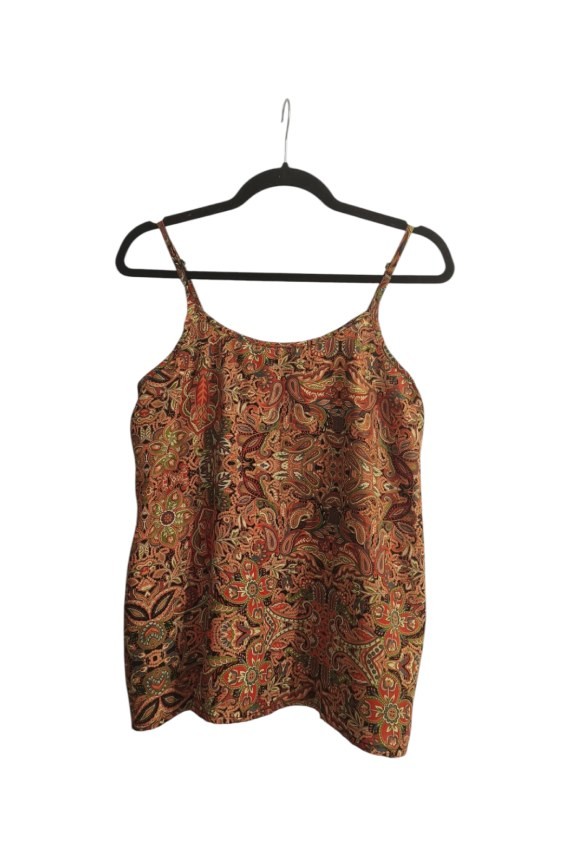 Top Poliester Estampado Floral Paisley