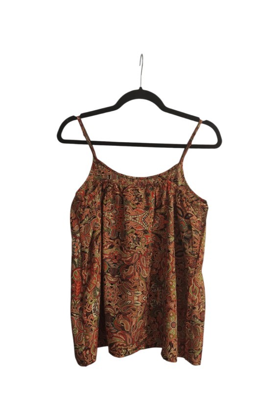 Top Poliester Estampado Floral Paisley