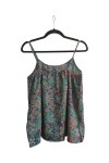 Top Poliester Estampado Floral Paisley