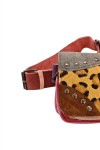 Riñonera Piel Lizbetli Animal Print Topos negros By Soruka