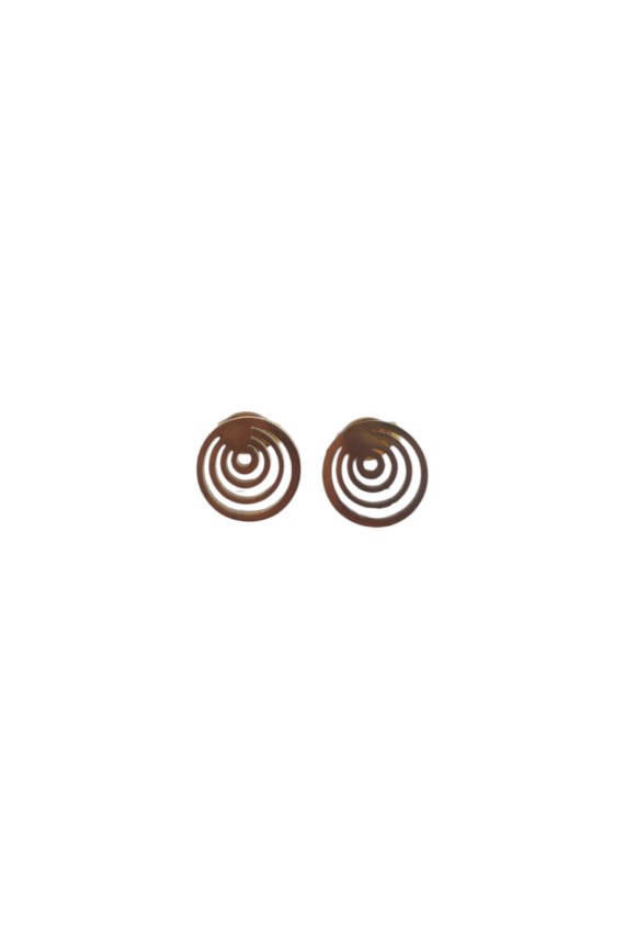 Conjunto de Acero Dorado Espiral Circular