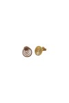 Conjunto de Acero Dorado Espiral Circular