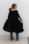 Kimono Largo Viscosa Negro