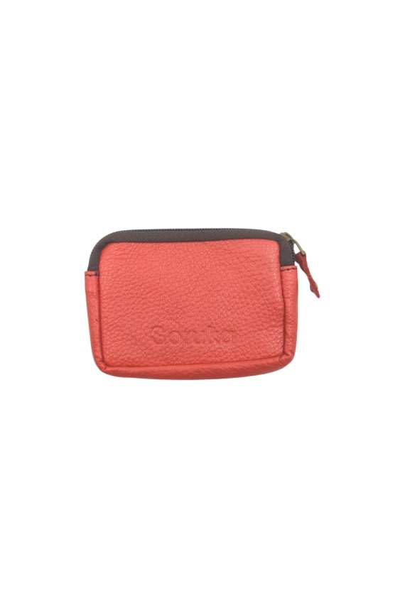 Monedero piel Kai Zipper Animal Print Soruka Cebra
