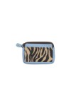 Monedero piel Kai Zipper Animal Print Soruka Cebra
