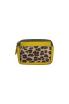 Monedero piel Kai Zipper Animal Print Soruka Leopardo