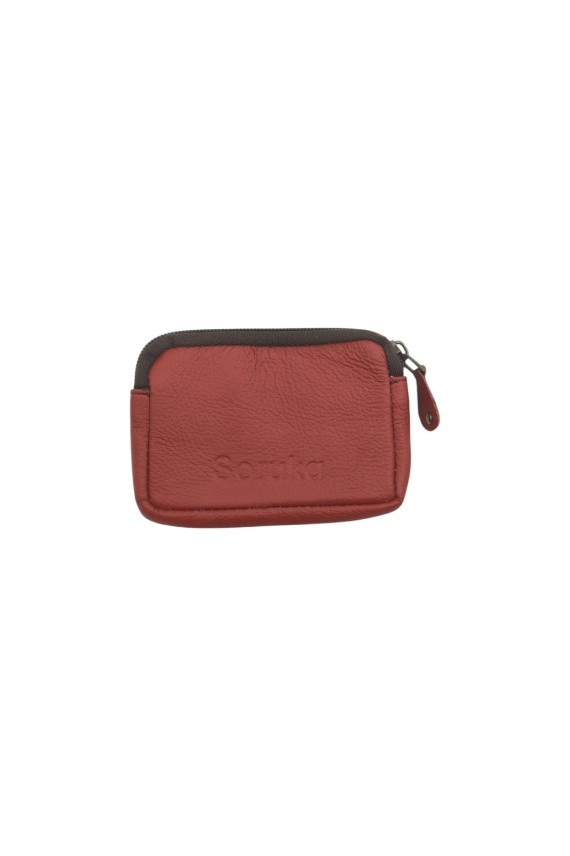 Monedero piel Kai Zipper Animal Print Soruka Leopardo