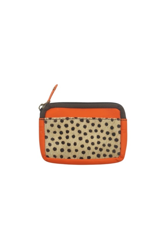 Monedero piel Kai Zipper Animal Print Soruka Topos