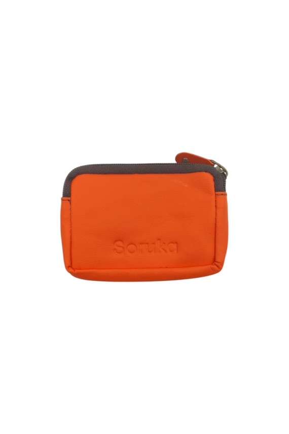 Monedero piel Kai Zipper Animal Print Soruka Topos