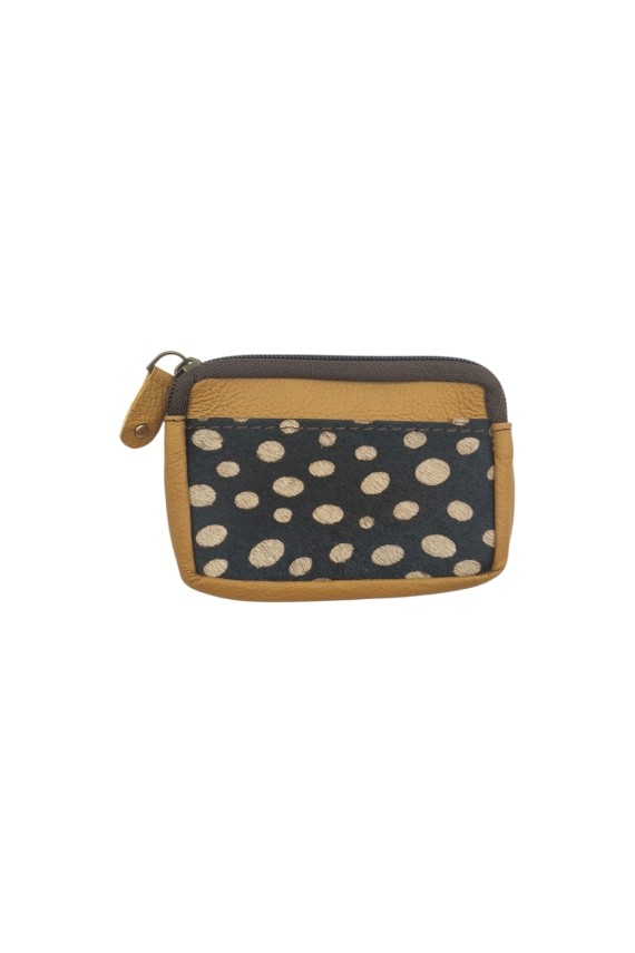 Monedero piel Kai Zipper Animal Print Soruka Topos