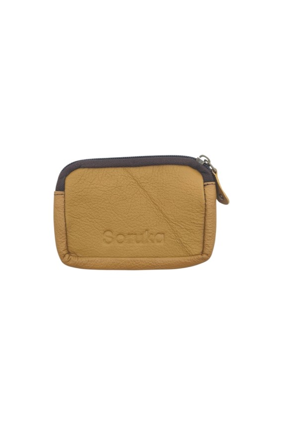 Monedero piel Kai Zipper Animal Print Soruka Topos