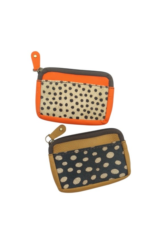 Monedero piel Kai Zipper Animal Print Soruka Topos