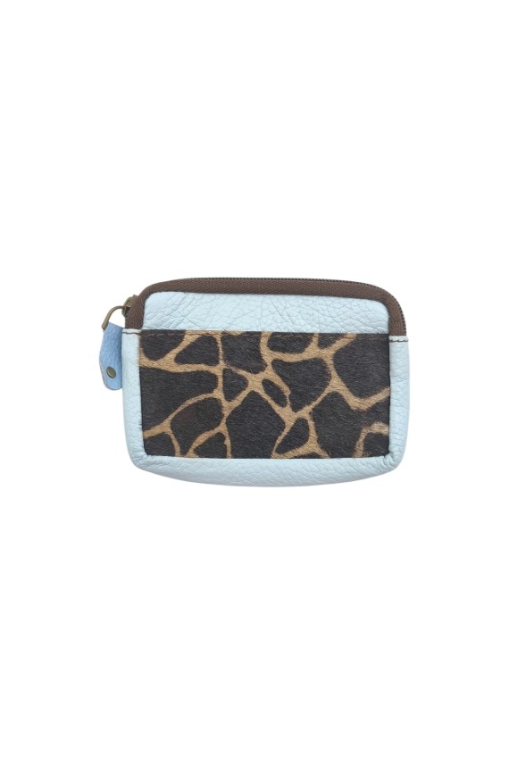 Monedero piel Kai Zipper Animal Print Soruka Jirafa